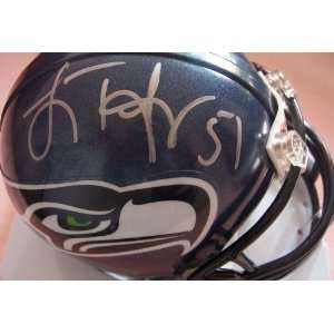  Lofa Tatupu autographed Seattle Seahawks mini helmet 