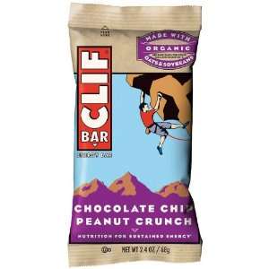  Clif Bar Energy Bar Chocolate Chip Peanut Crunch    12 Bars 