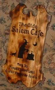 Witches Olde Salem Cafe Wood Sign  Wicca, Witch, Pagan  
