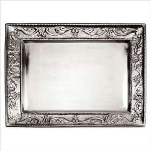  Old Dutch 419 Antique Embossed Pewter Rectangular Tray 