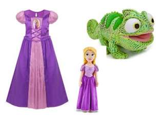 Disney Tangled Princess Rapunzel Nightgown Night Gown & Pascal 