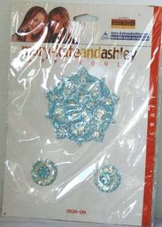 NEW Mary Kate and Ashley BLUE Bead & Sequin APPLIQUE  