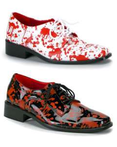 Mens Blood spattered Fancy Dress Shoes Halloween BNIB  