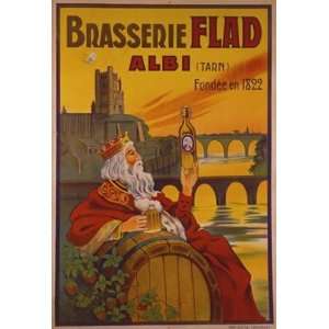  Brasseries Flad Albi   Poster (18x24)