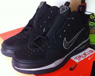 Nike Blue Chip II INT TB Black Silver Men Basketball Shoe Foamposite 