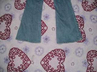   GOSH girls 12 SLIM adjustable waist stretch flare leg blue jeans 23x25