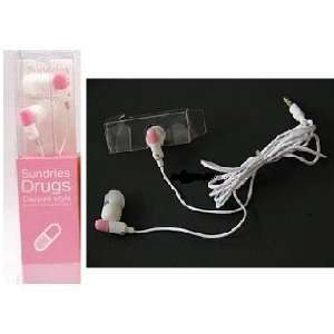  Pink Drug Earphone 