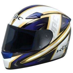  KBC VR Laguna II Helmet   Medium/White/Blue Automotive