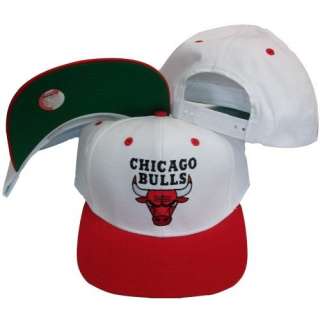  Chicago Bulls White/Red Two Tone Snapback Adjustable Pl