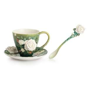   Gogh Roses Cup and Saucer Set See Coupon for Low Price