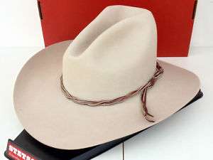 Stetson Cowboy Hat 4X Beaver Fur Felt Silverbelly Gus  