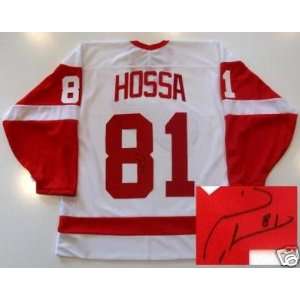  Marian Hossa Signed Jersey   Detroit Red Wings 2009 Cup 