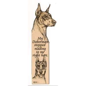  Doberman Laser Engraved Dog Bookmark