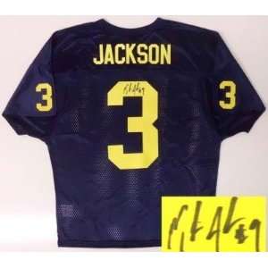  Marlin Jackson Autographed Jersey   Michigan Wolverines 