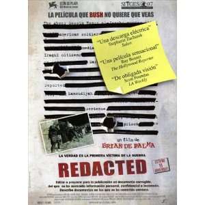 Redacted (2007) 27 x 40 Movie Poster Spanish Style A