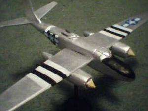 Built 1/144 American DOUGLAS A 26 INVADER Bomber Aircraft  