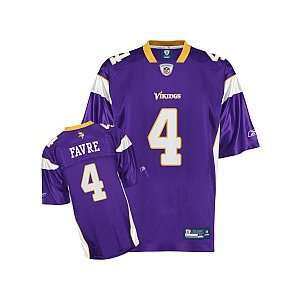 Brett Favre Jersey Reebok Purple Replica #4 Minnesota Vikings Jersey 