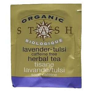 Stash Organic Tea   Lavender Tulsi Herbal Tea (Box of 18)  