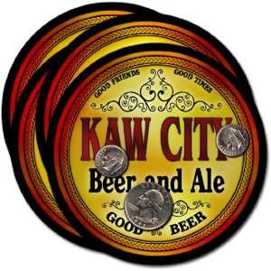  Kaw City, OK Beer & Ale Coasters   4pk 