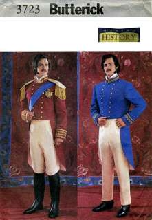 Mens 19th Century Tailcoat & Trousers   Historic Costume B3723 Sewing 