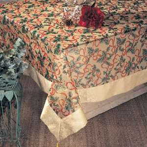   Ribbon Christmas Design Tablecloth   789667 Patio, Lawn & Garden