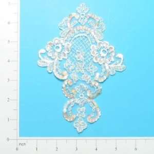  Oriental Teardrop Bridal Applique