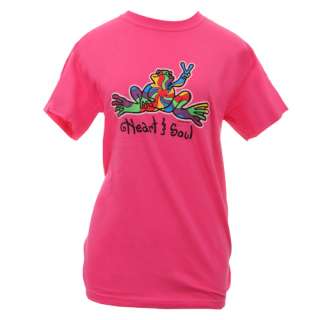Peace Frogs Ibis Rose Heart & Soul T Shirt Womens Style Love Calm 