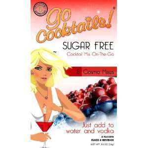 Go Cocktails Sugar Free On The Go Cosmo Mix, 8 Count Single Servings 