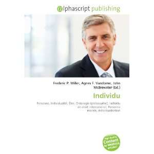  Individu (French Edition) (9786134012256) Books