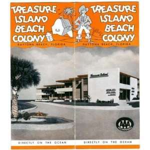   Beach Colony Brochure Daytona Beach Florida 1950s 