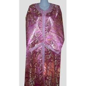 Moroccan Pink Kaftan With Broderies  by Treasures Of 