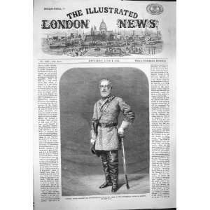  1864 General Robert Edmund Lee Commander Army America