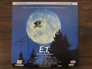 Steven Spielberg Signed E.T. Laser Disc Cover (PSA/DNA)  