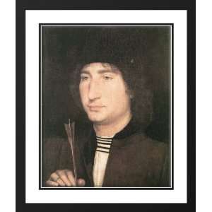  Memling, Hans 20x23 Framed and Double Matted Portrait of a 