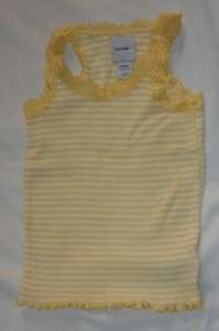   Daisy Fields Yellow Lace Striped Tank Top Swing Set Tutu Skirt  