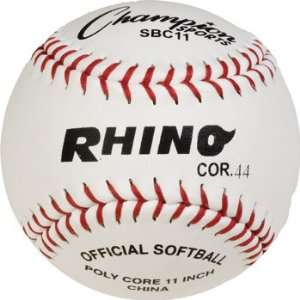  Rhino 11in White Syntex Softball
