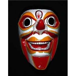   Mask Original Art Wood Sculpture WM_CLOWN_SM1