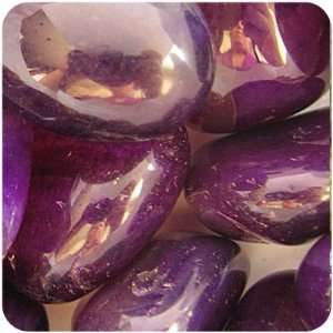  PURPLE AGATE   Tumbled Stones 5 LARGE Crystals Health 