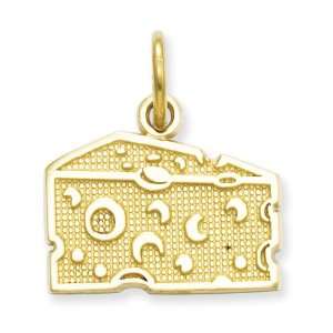  14k Gold Swiss Cheese Charm Jewelry
