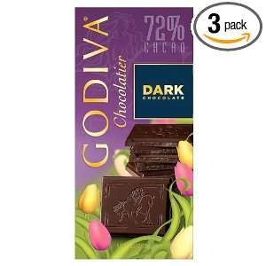 Godiva Chocolatier 72% Cacao Dark Chocolate Spring Limited Edition 