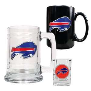  Buffalo Bills Tankard Coffee Mug and Shot Glass Set 