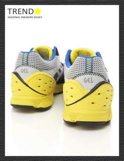 BN ASICS GEL SUTO Running Shoes Grey/Yellow/Blue  