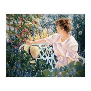 The Bougainvillea Lady by Nicole Gelinas 20x16  Kitchen 