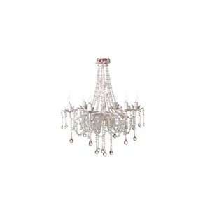  Empress Arts Astonishing Pink and Clear Crystal Chandelier Baby