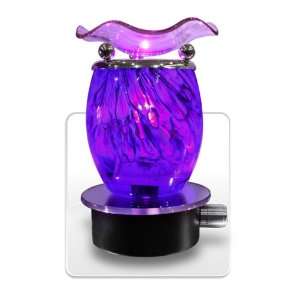    Purple Swirl Plug in Oil Warmer with Dimmer Switch