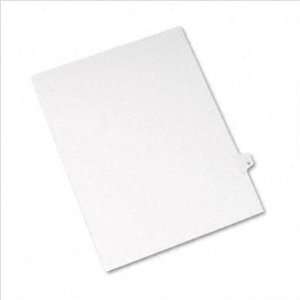  Avery® Style Legal Side Tab Dividers, Tab Title U, 11 x 8 