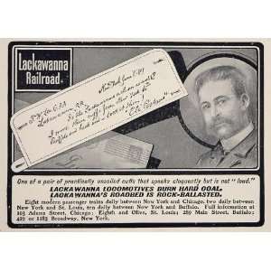   Ad Lackawanna Railroad Eli Perkins Testimonial   Original Print Ad