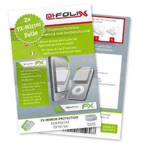  2 x atFoliX FX Mirror Stylish screen protector for Pentax 