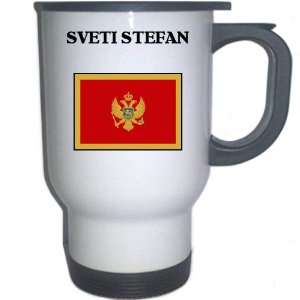  Montenegro   SVETI STEFAN White Stainless Steel Mug 