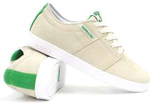 Supra Stacks (White Suede/Canvas) Mens Shoes *NEW*  